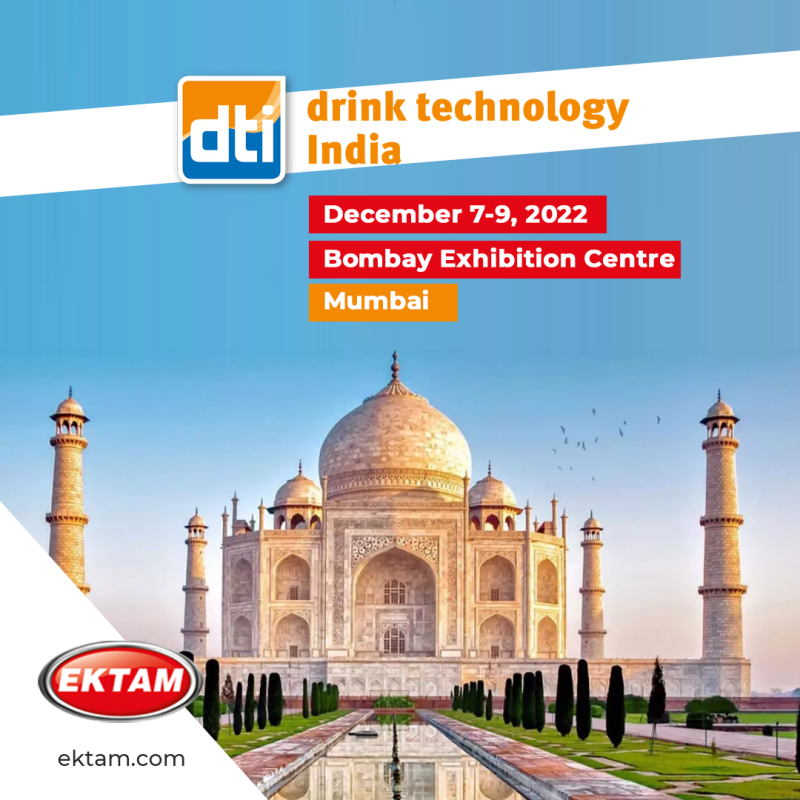 We will be waiting for you at DRINK TECHNOLOGY, INDIA!